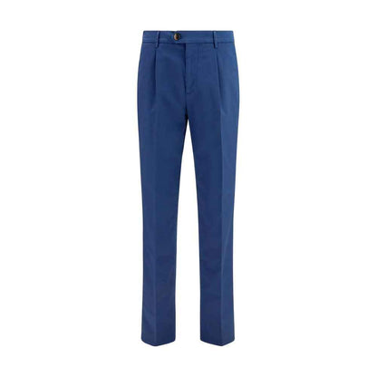 Blue Cotton Chino Pants