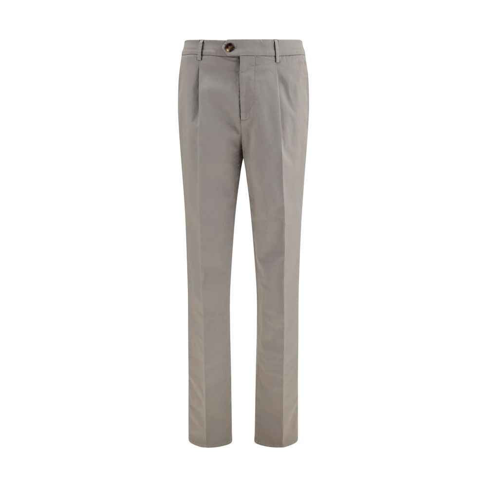 Bicolor Cotton Chino Pants