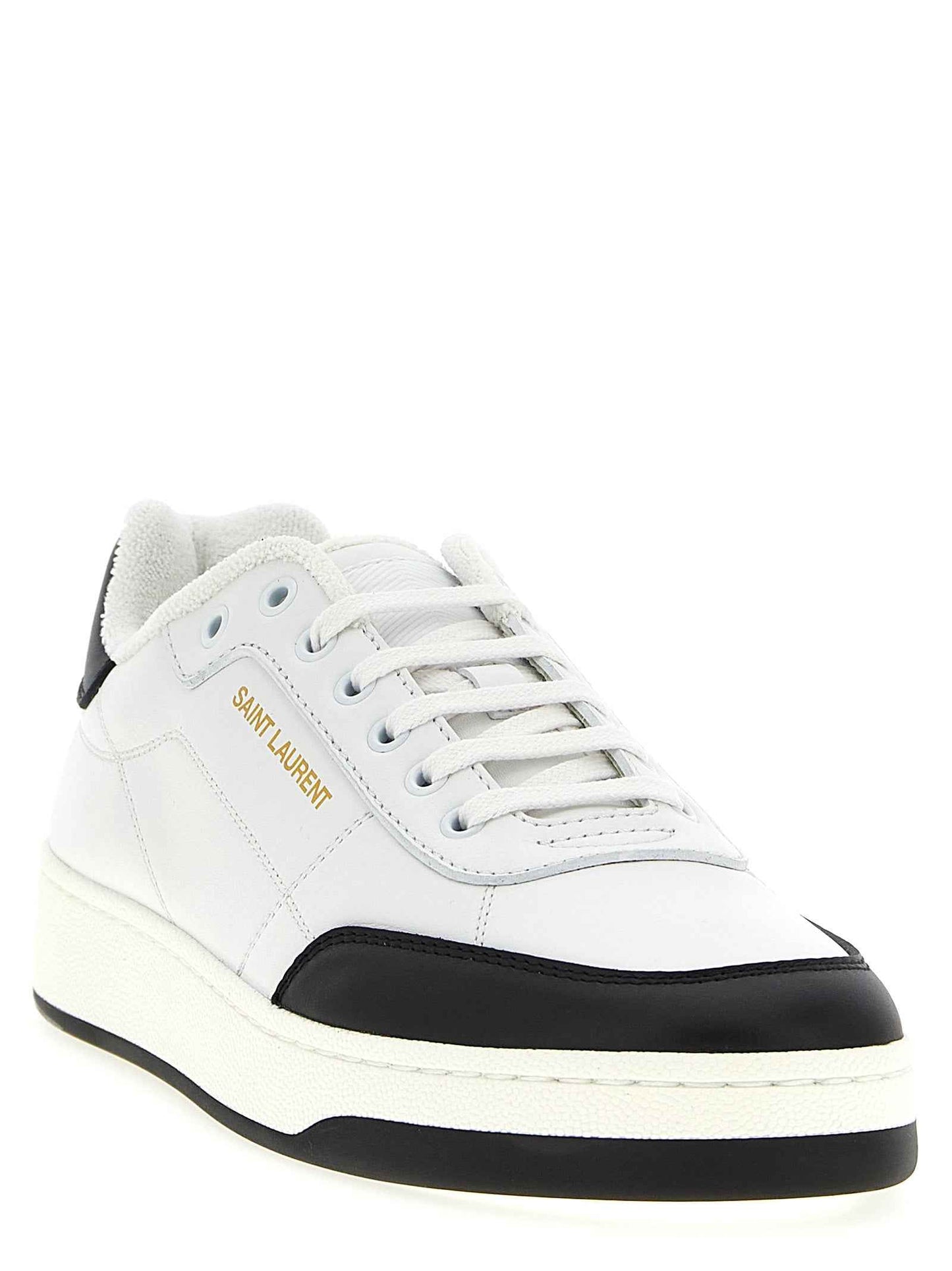 Bicolor Calfskin Low Top Sneakers