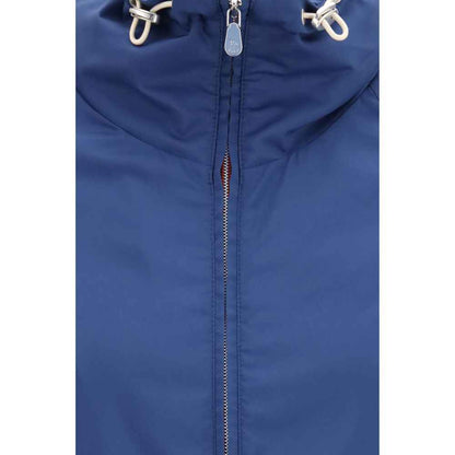 Blue Polyester Shell Jacket