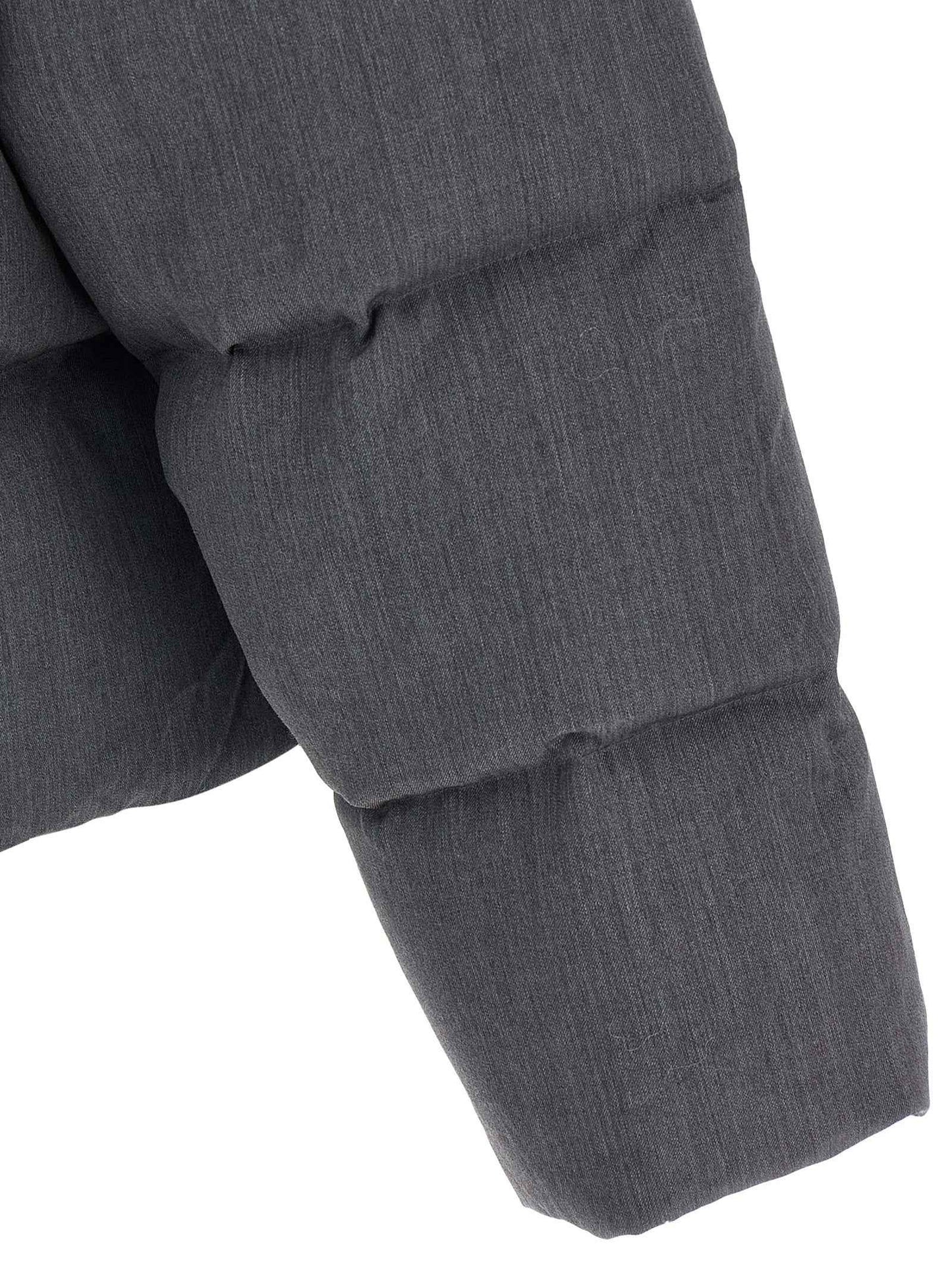 Gray Wool Full-Length Jacket