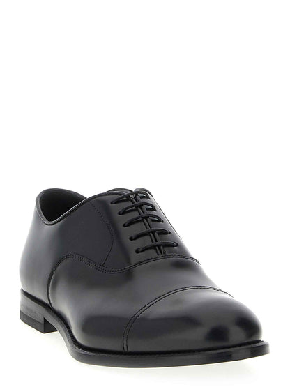 Black Calfskin Oxfords And Derbies