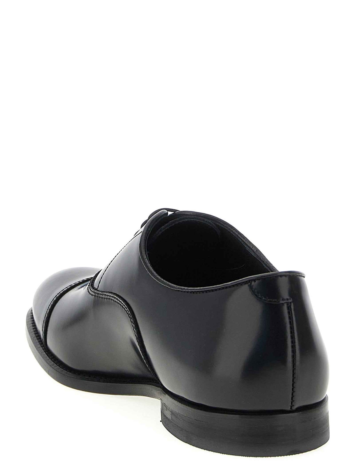 Black Calfskin Oxfords And Derbies