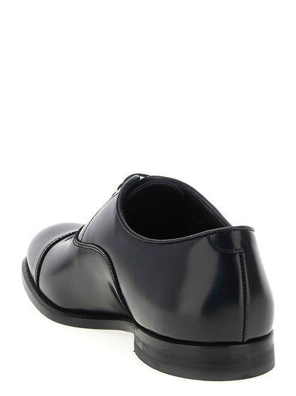 Black Calfskin Oxfords And Derbies
