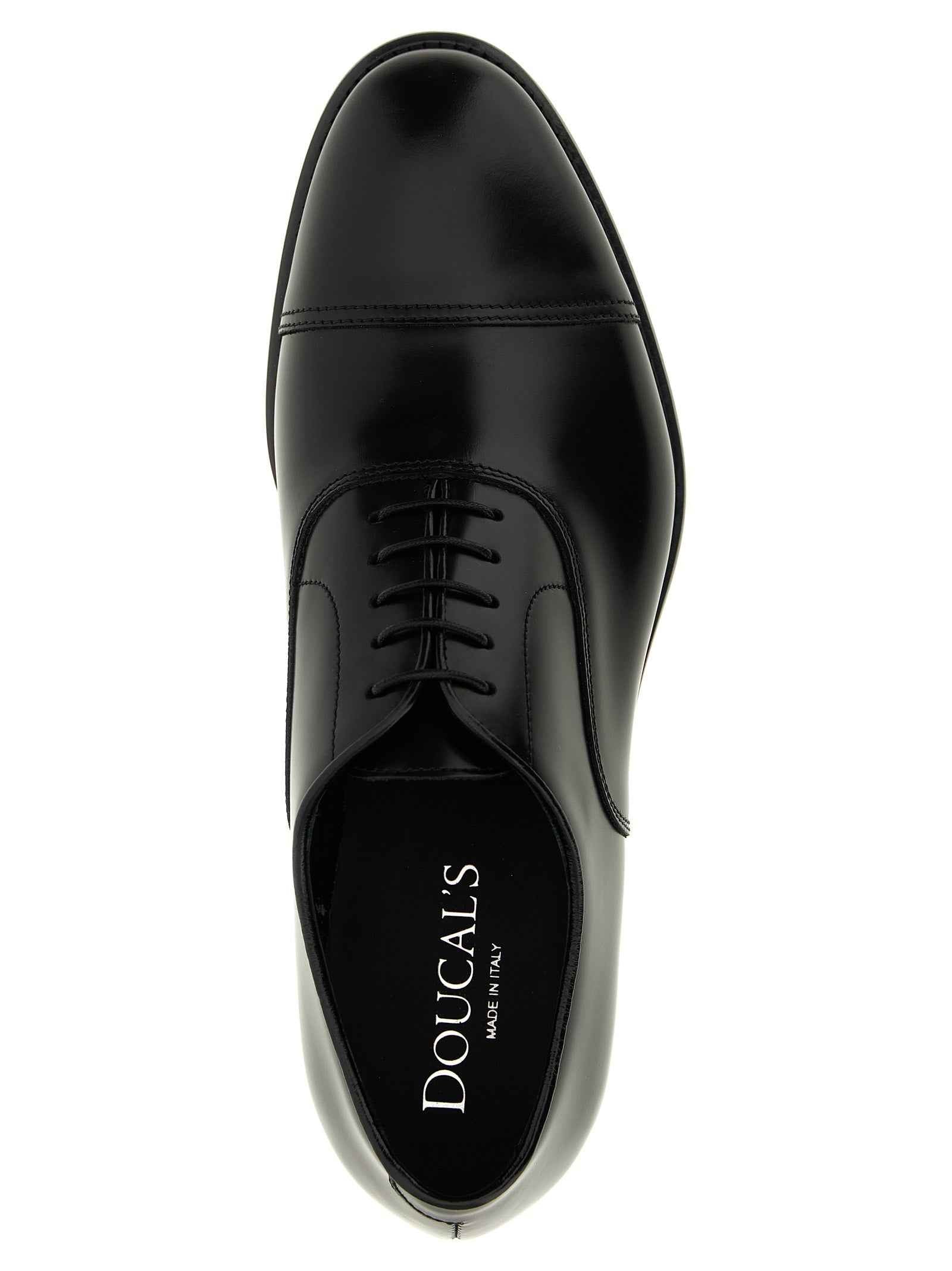 Black Calfskin Oxfords And Derbies
