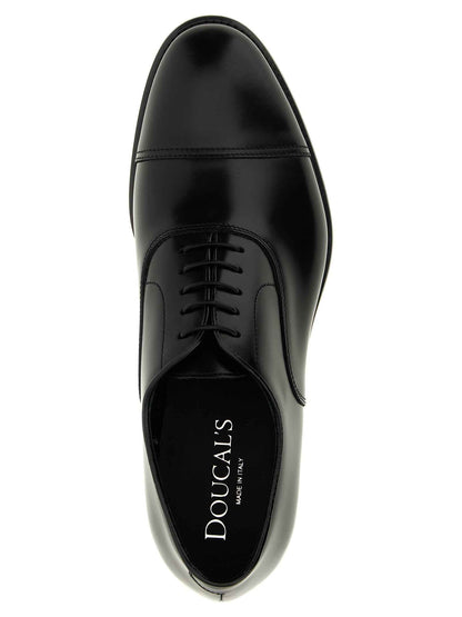 Black Calfskin Oxfords And Derbies