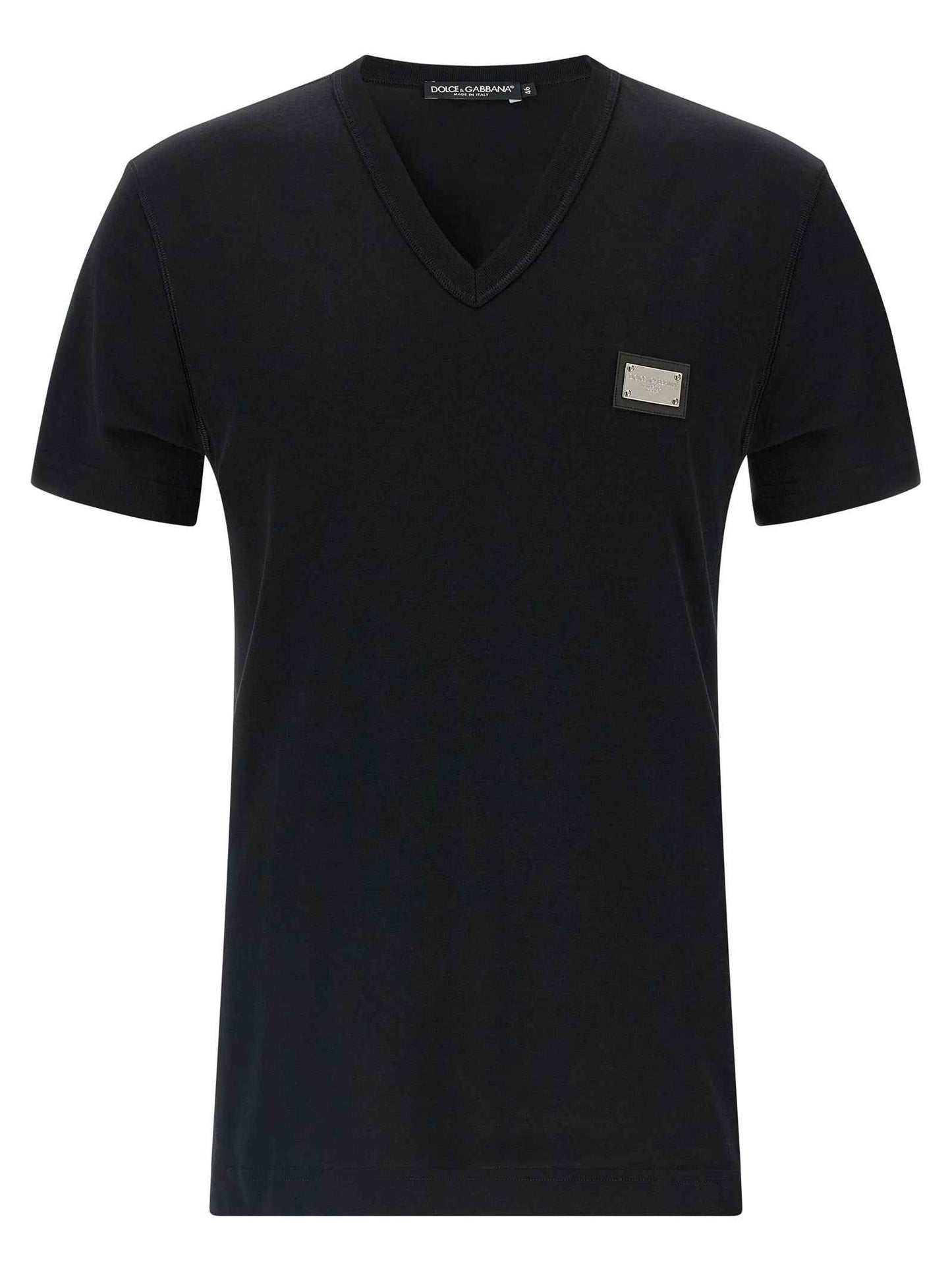 Black Cotton T-Shirt