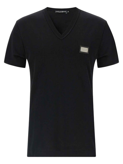 Black Cotton T-Shirt