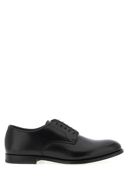Black Calfskin Oxfords And Derbies