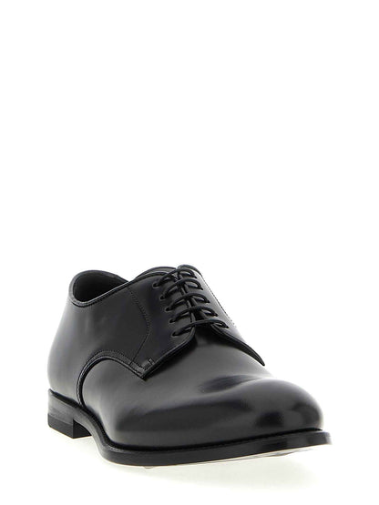 Black Calfskin Oxfords And Derbies