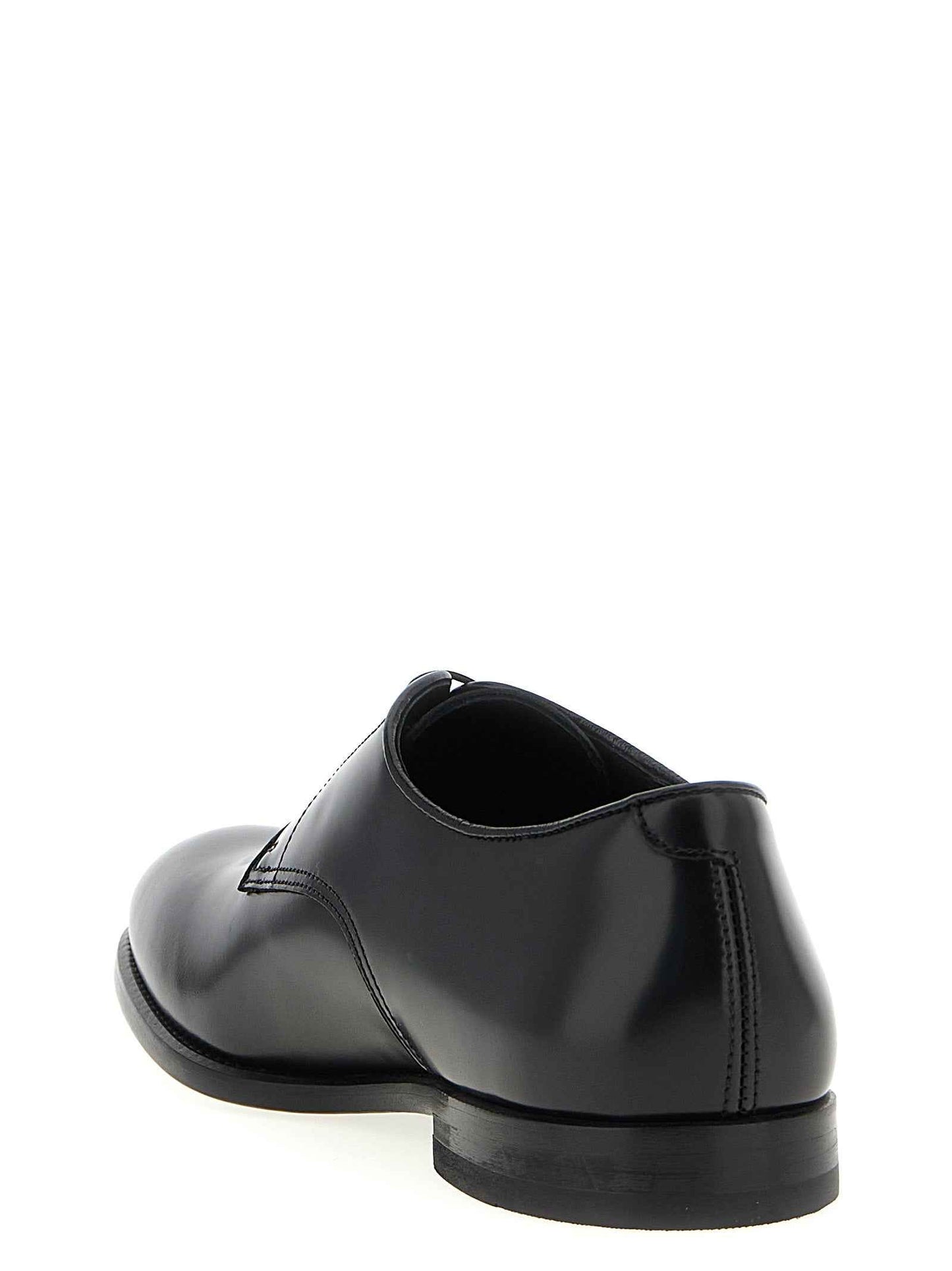 Black Calfskin Oxfords And Derbies