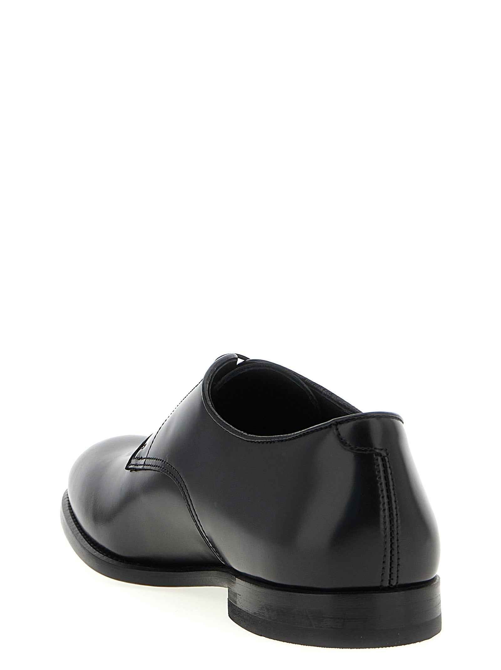 Black Calfskin Oxfords And Derbies