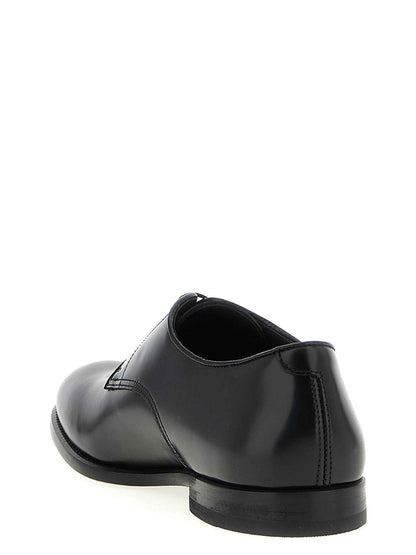Black Calfskin Oxfords And Derbies