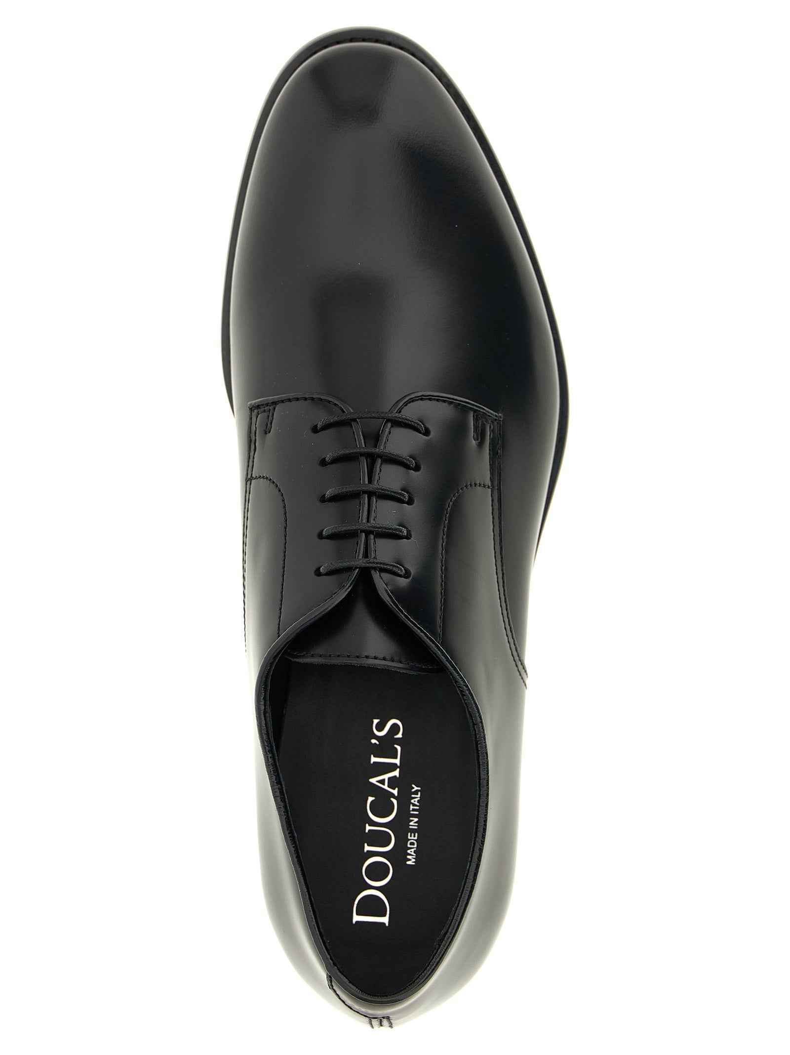 Black Calfskin Oxfords And Derbies