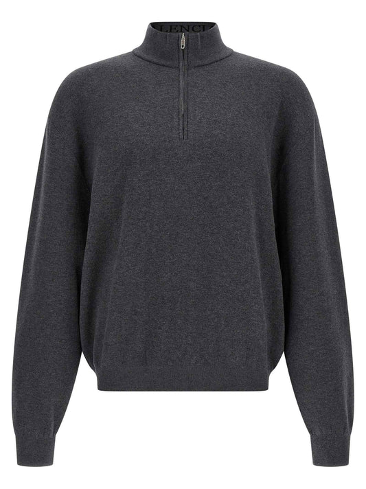 Gray Cotton Cardigan