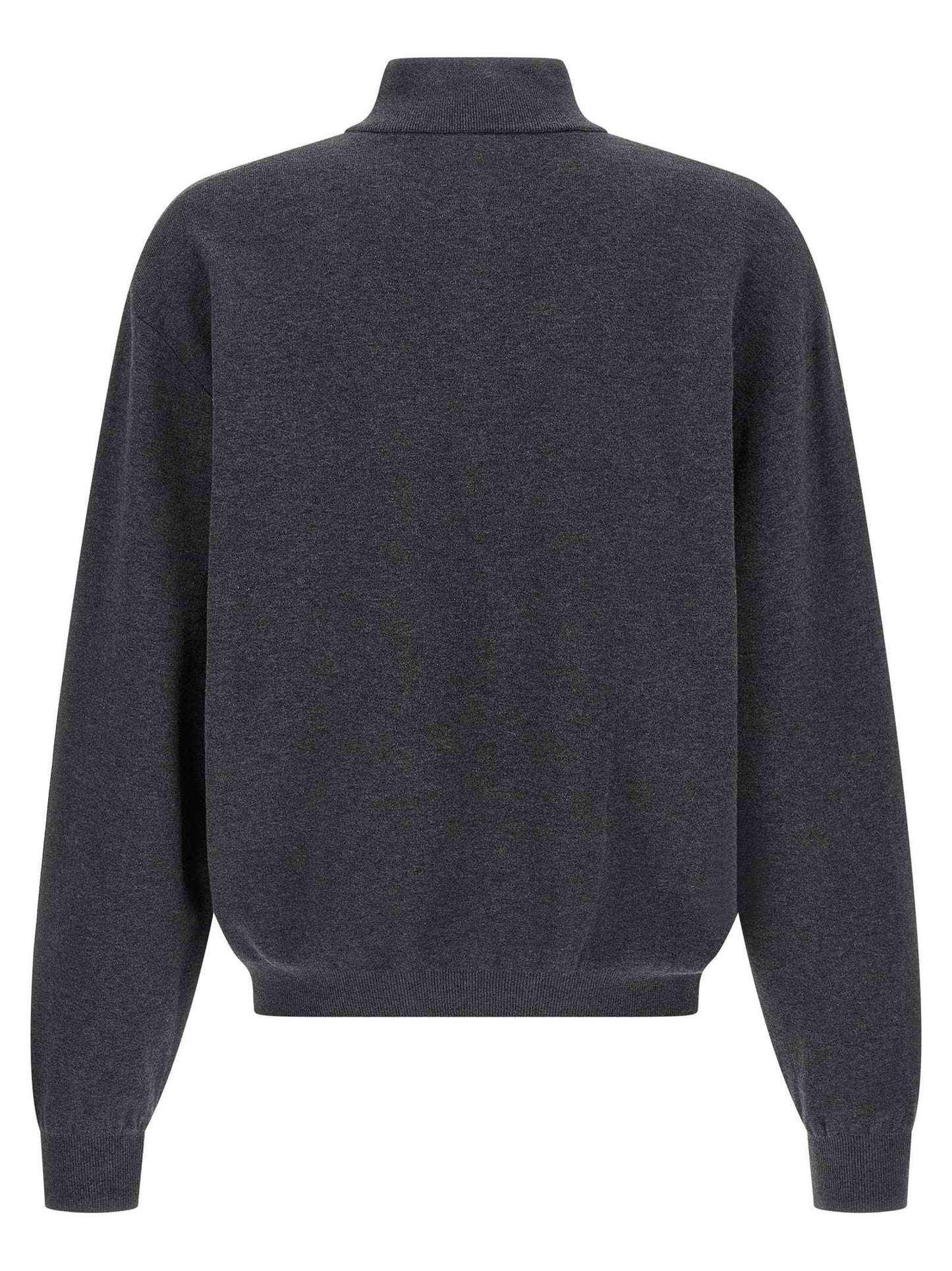 Gray Cotton Cardigan