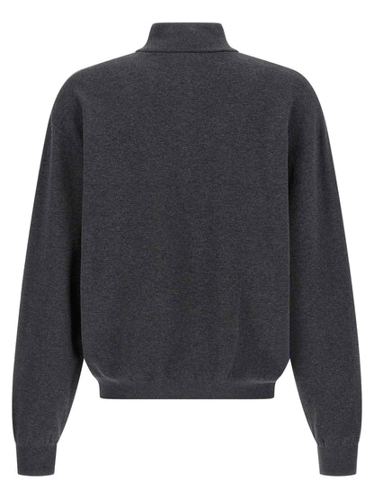 Gray Cotton Cardigan