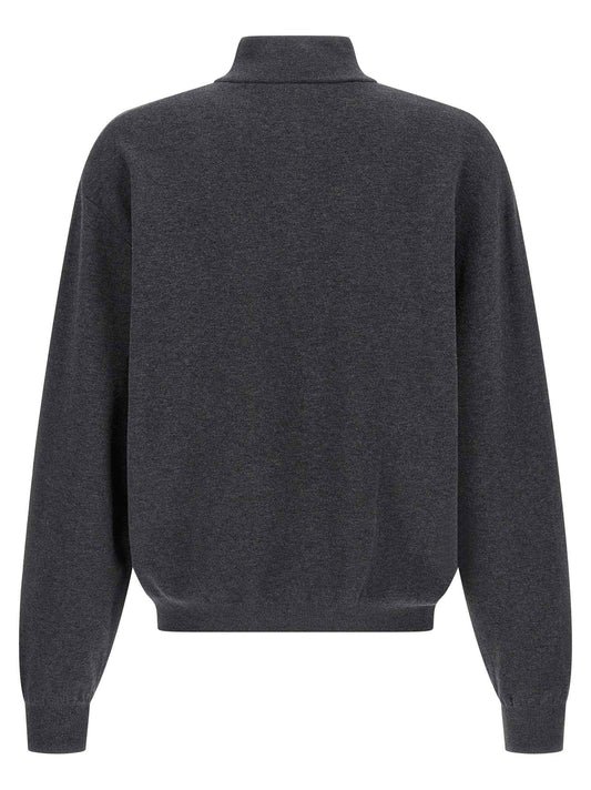 Gray Cotton Cardigan