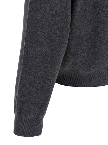 Gray Cotton Cardigan