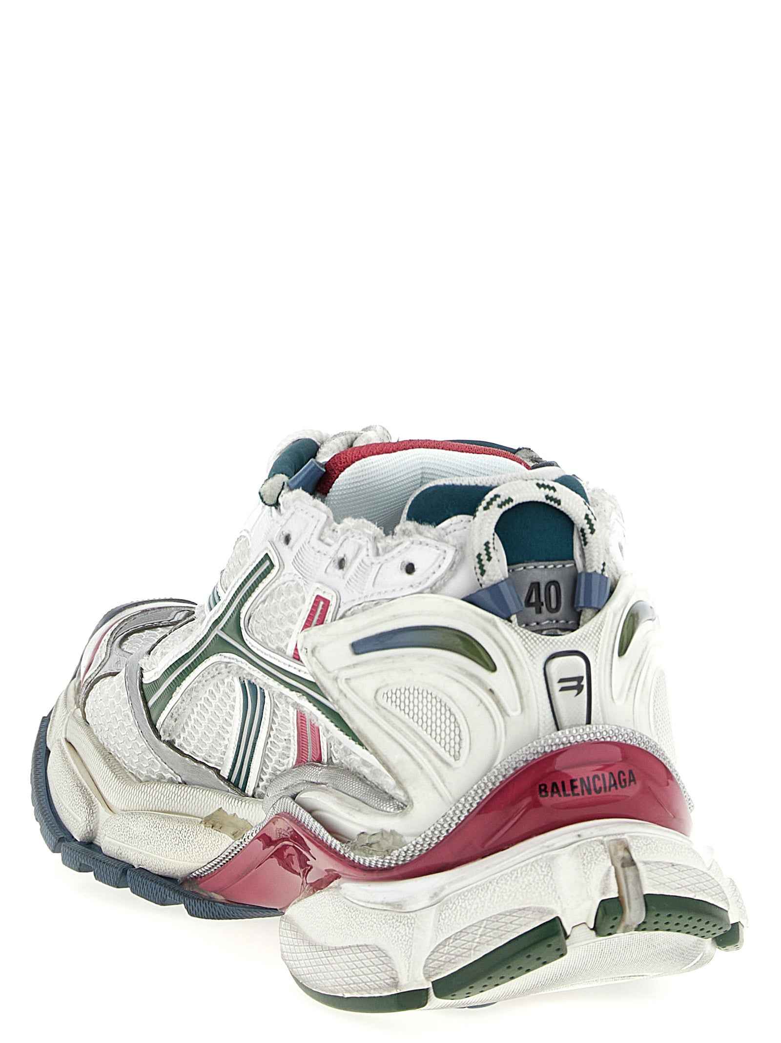 Multicolor Polyethylene Athletic Sneakers