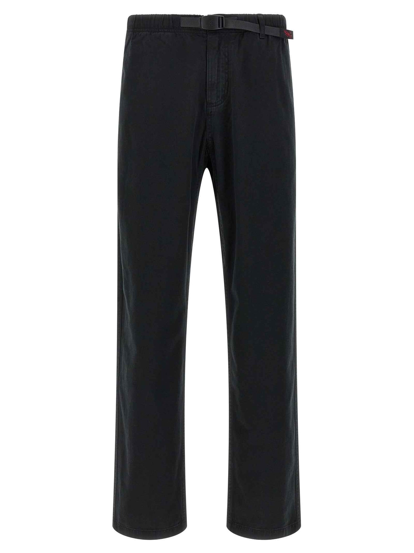 Black Cotton Casual Pants