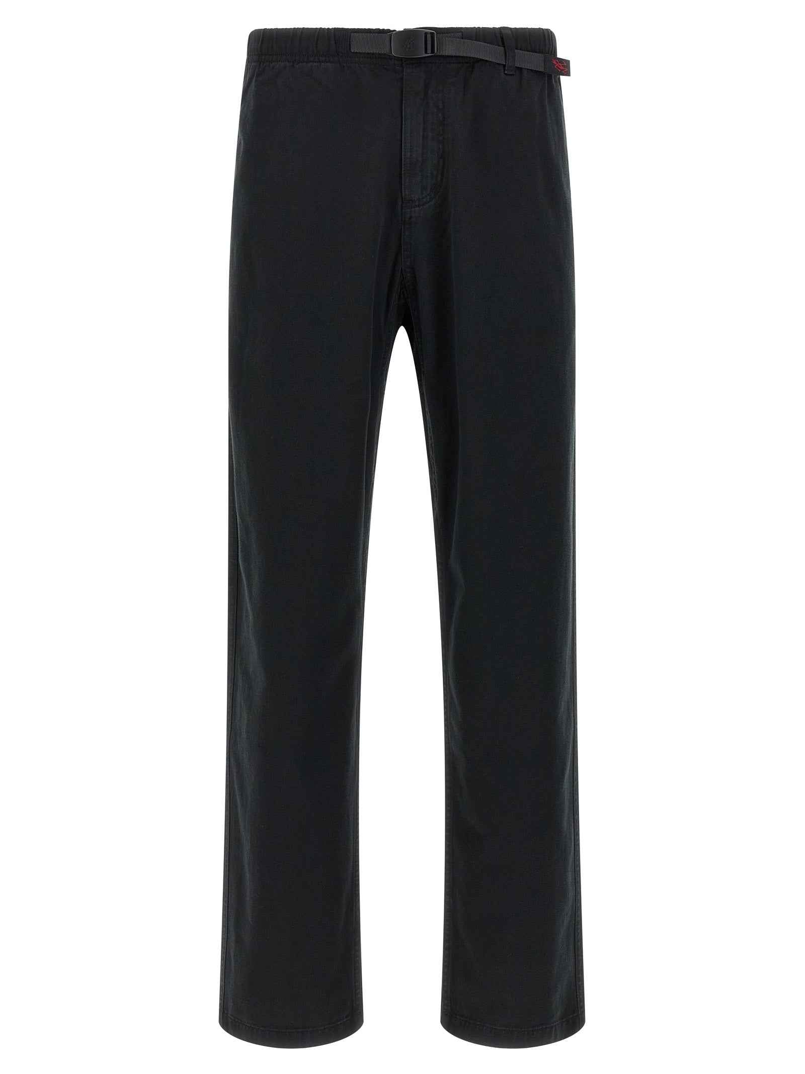 Black Cotton Casual Pants