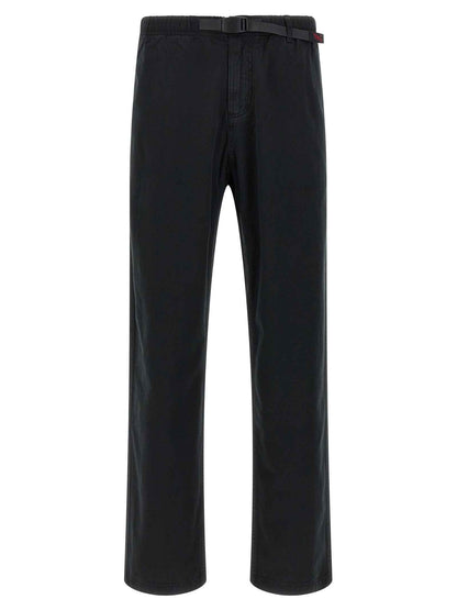 Black Cotton Casual Pants