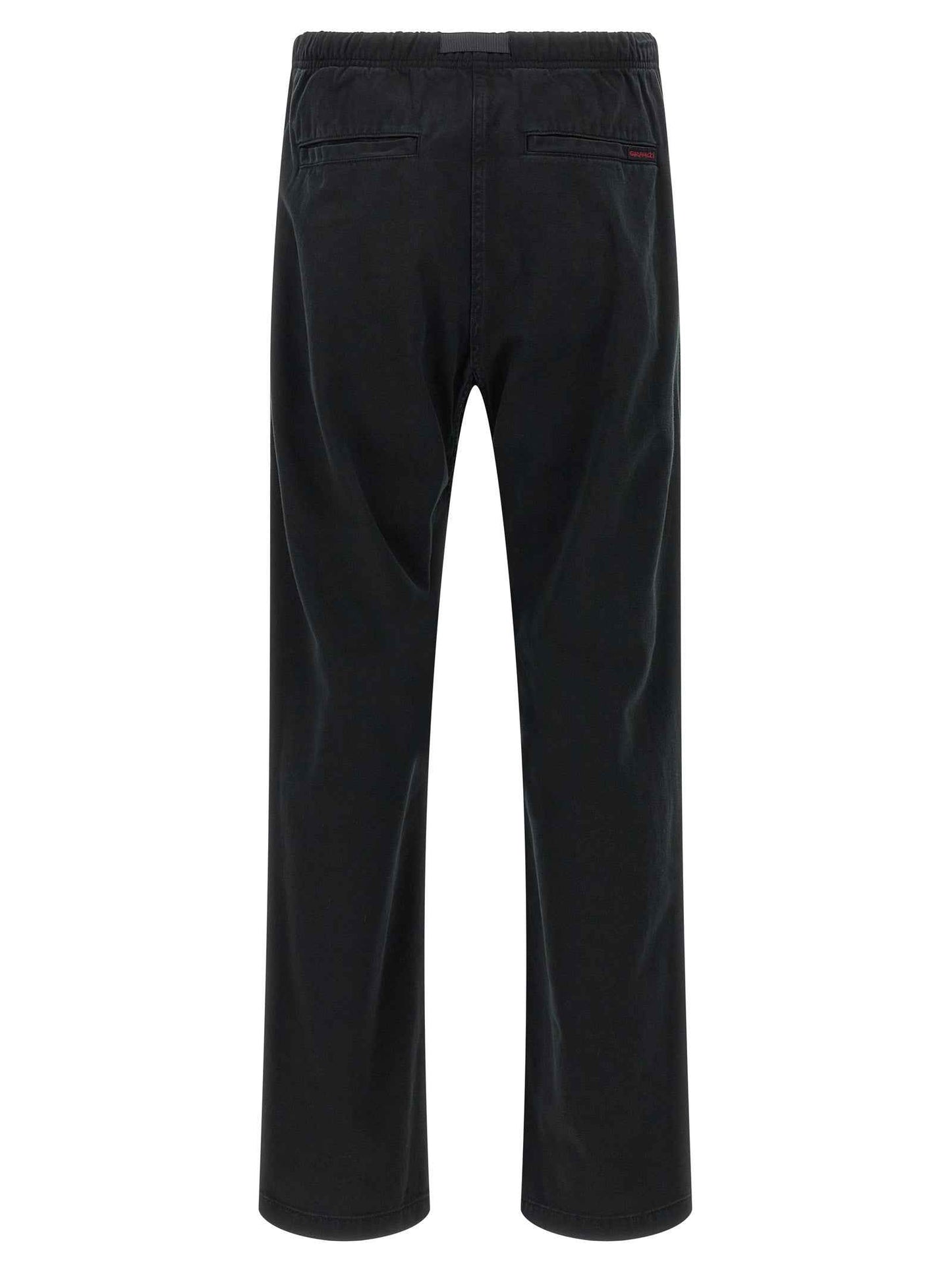 Black Cotton Casual Pants