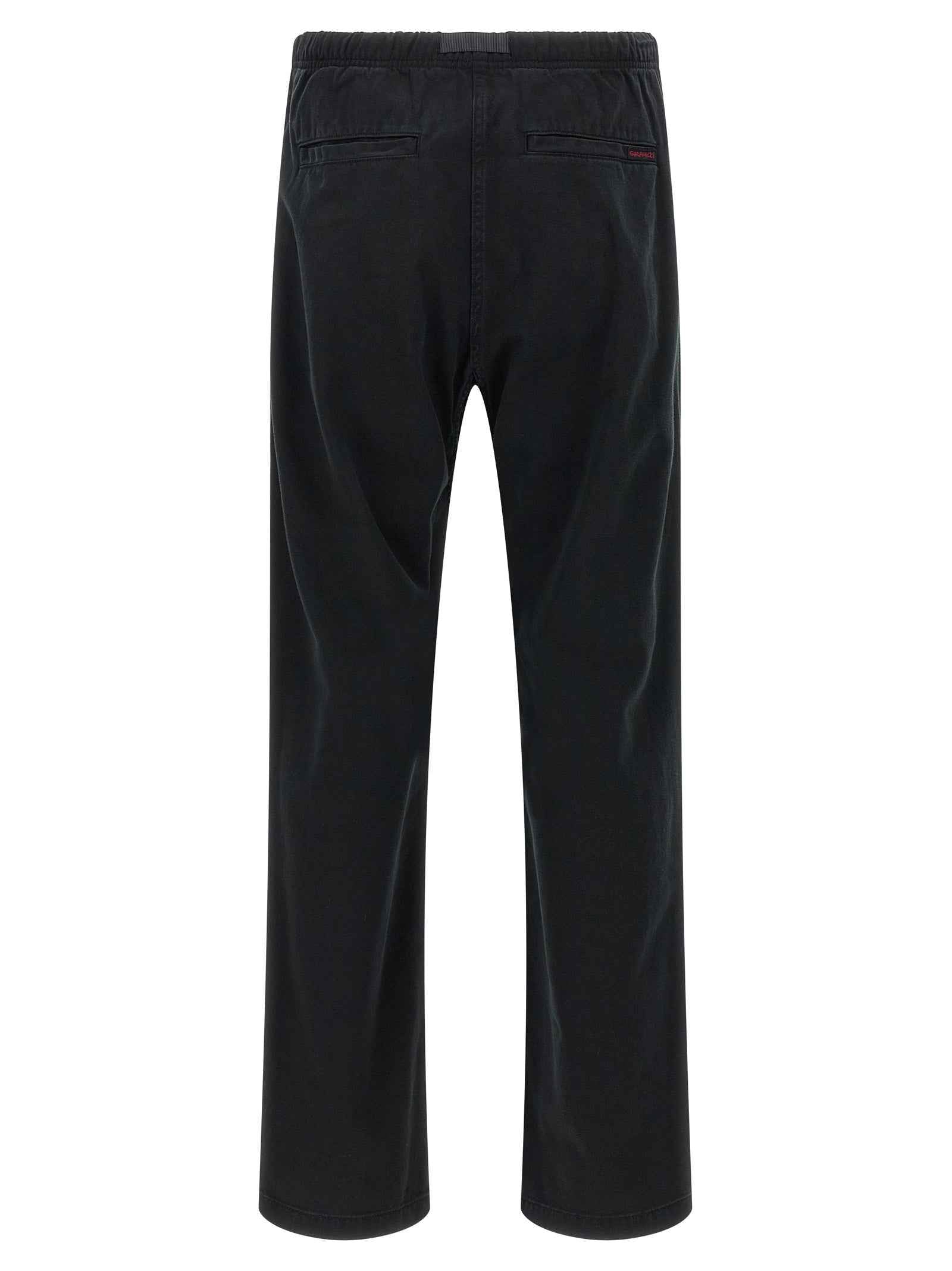Black Cotton Casual Pants