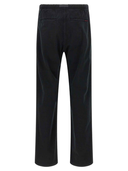 Black Cotton Casual Pants