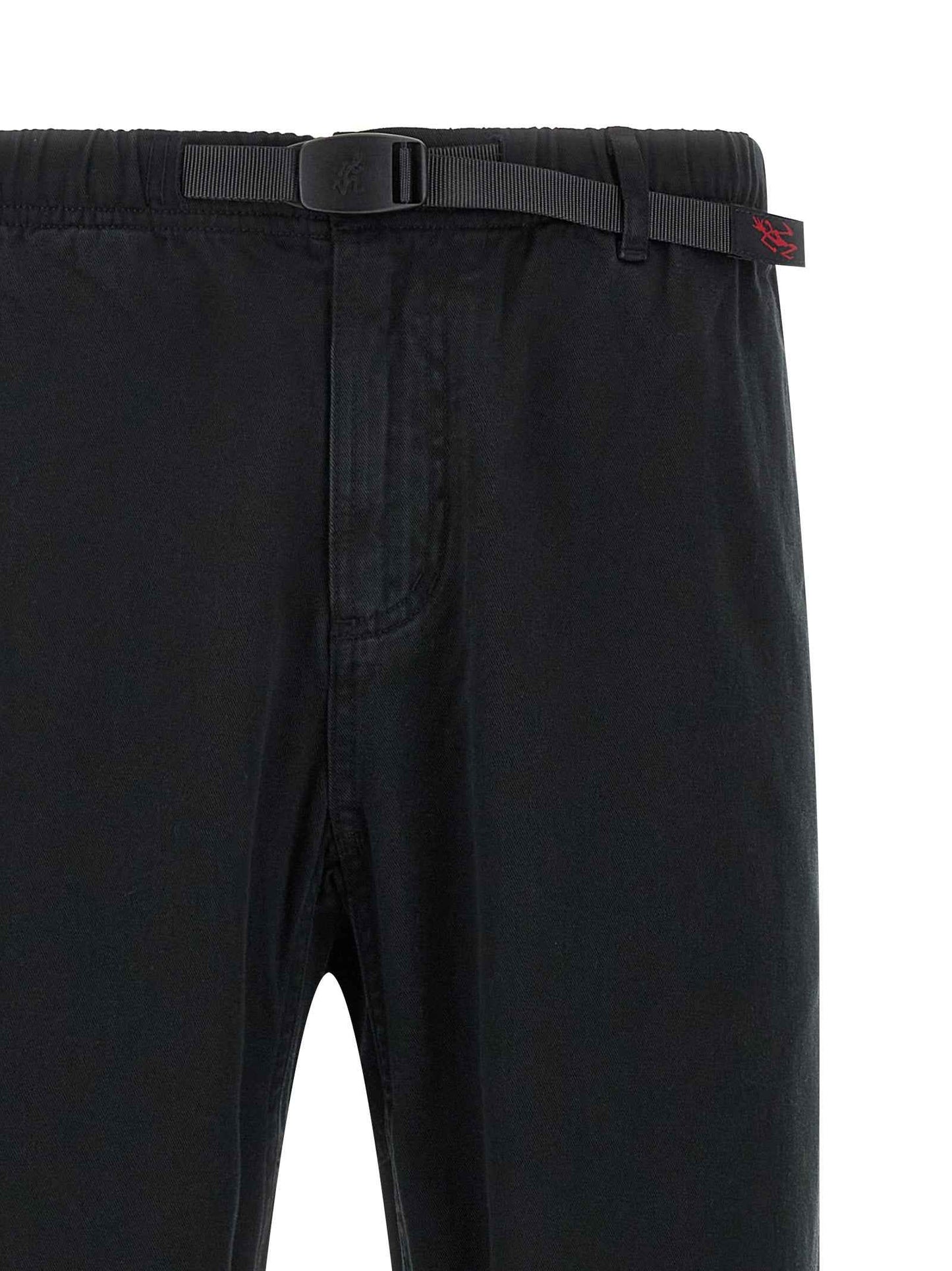 Black Cotton Casual Pants