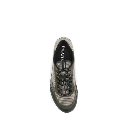 Bicolor Polyester Athletic Sneakers