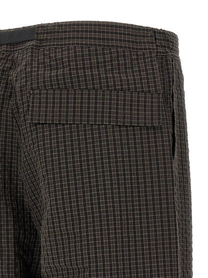 Brown Polyester Casual Pants