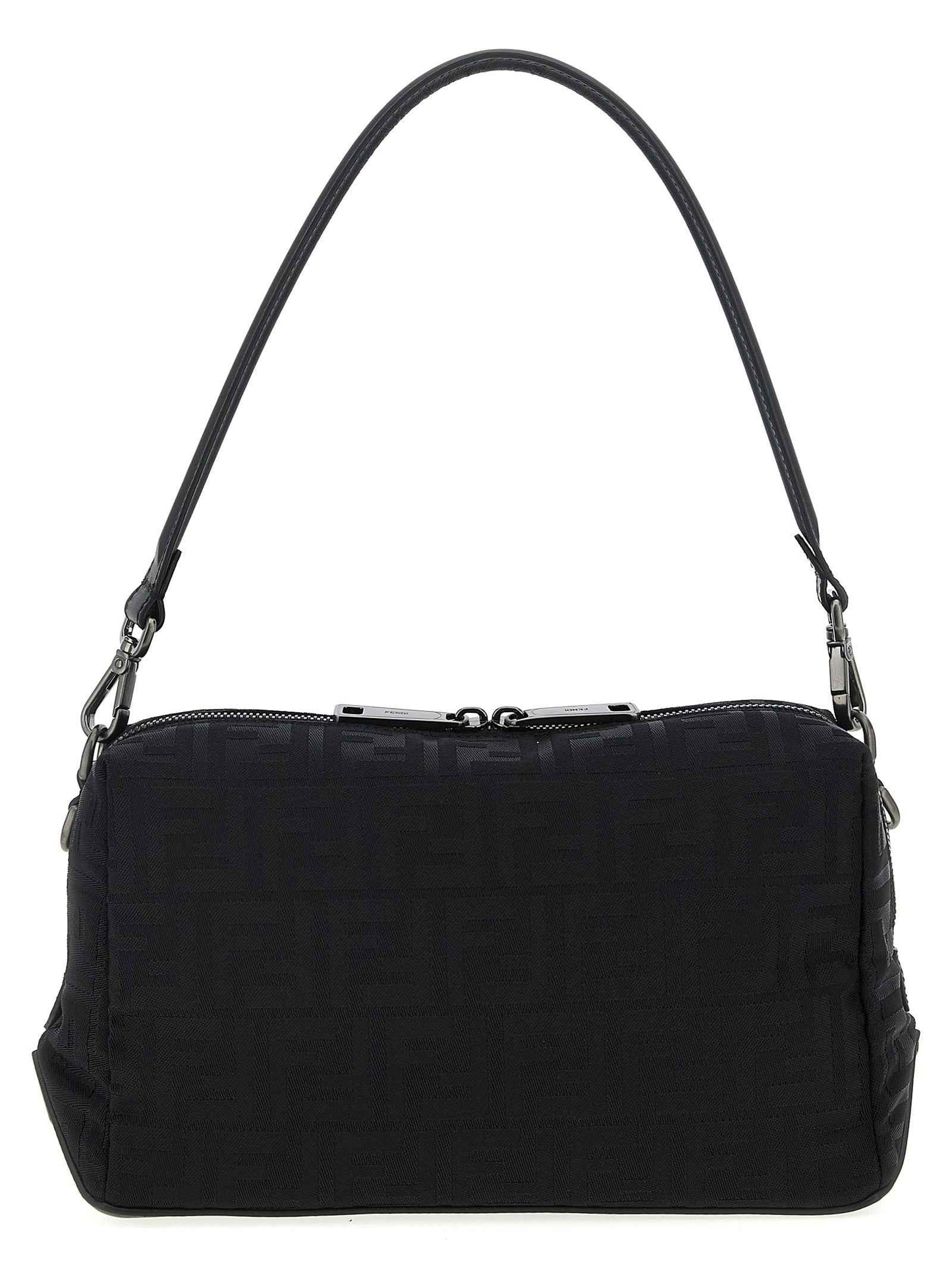 Black Polyamide Shoulder Bag