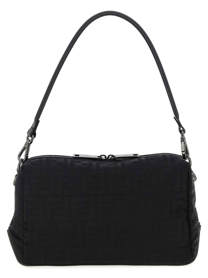 Black Polyamide Shoulder Bag