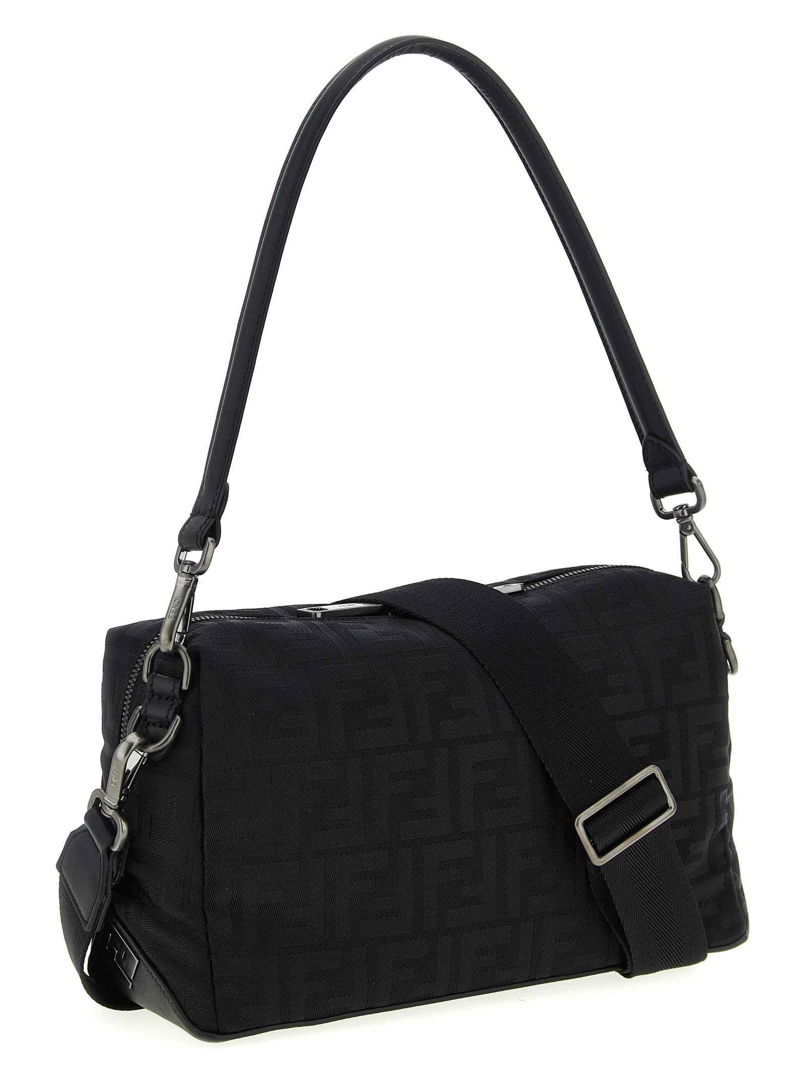 Black Polyamide Shoulder Bag