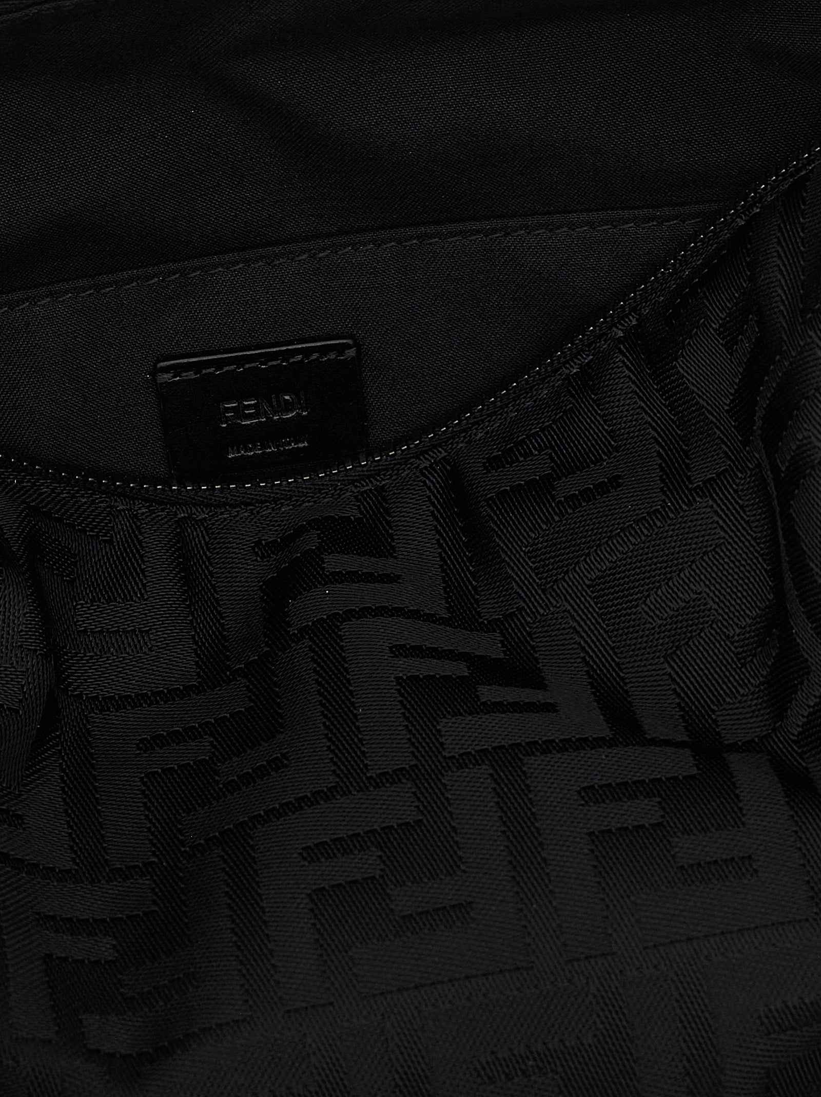 Black Polyamide Shoulder Bag