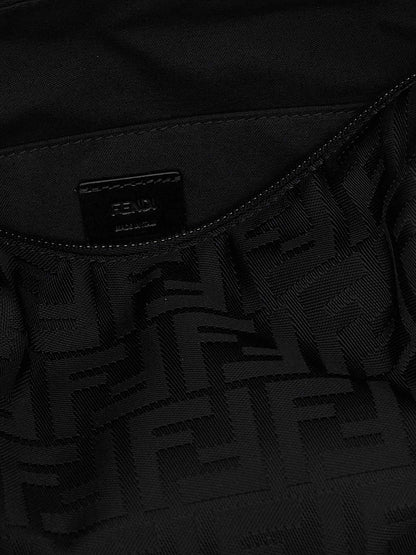 Black Polyamide Shoulder Bag