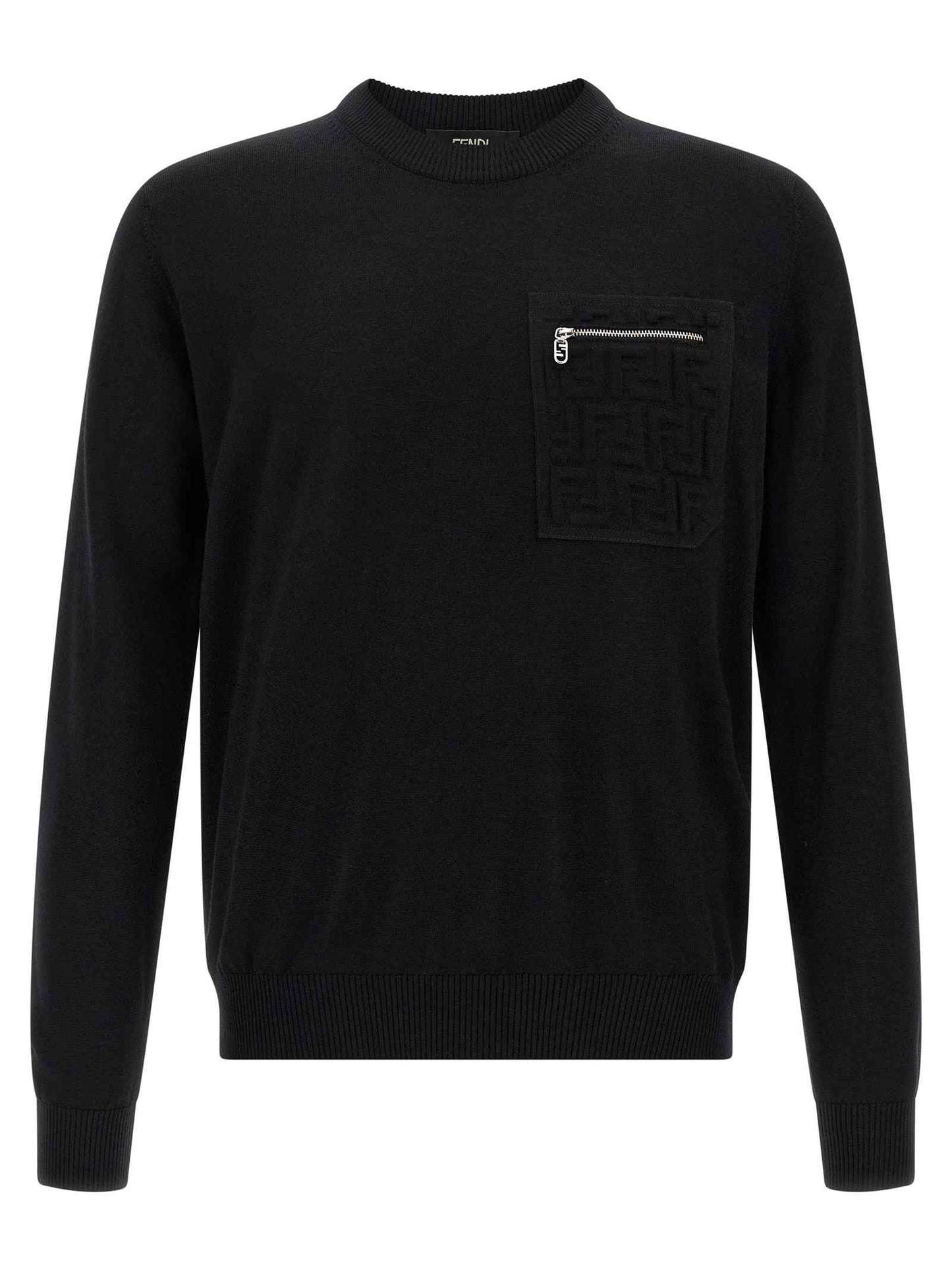 Black Virgin Wool Cardigan