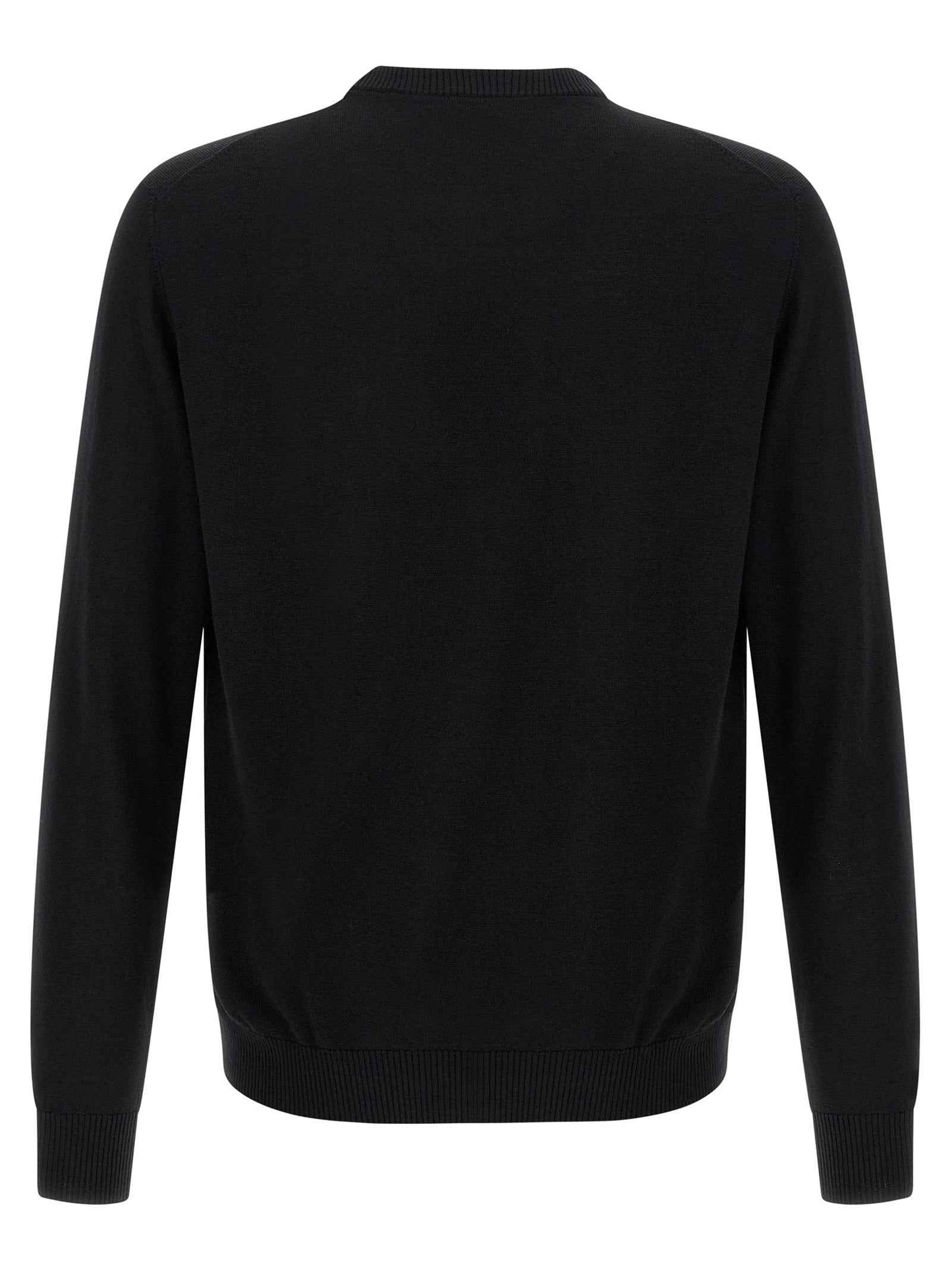 Black Virgin Wool Cardigan
