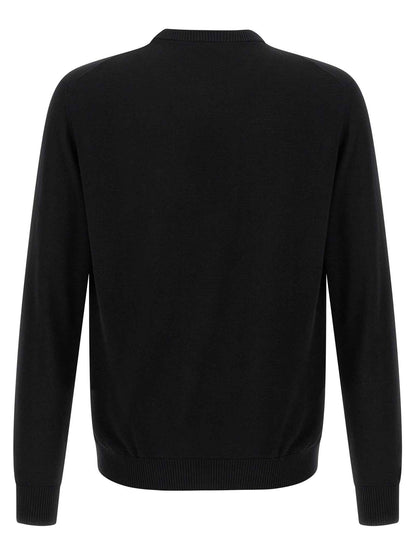 Black Virgin Wool Cardigan