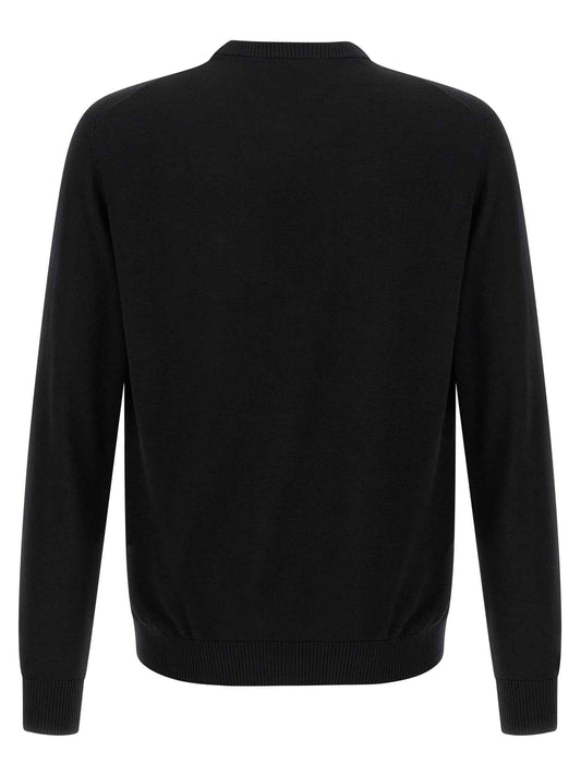 Black Virgin Wool Cardigan
