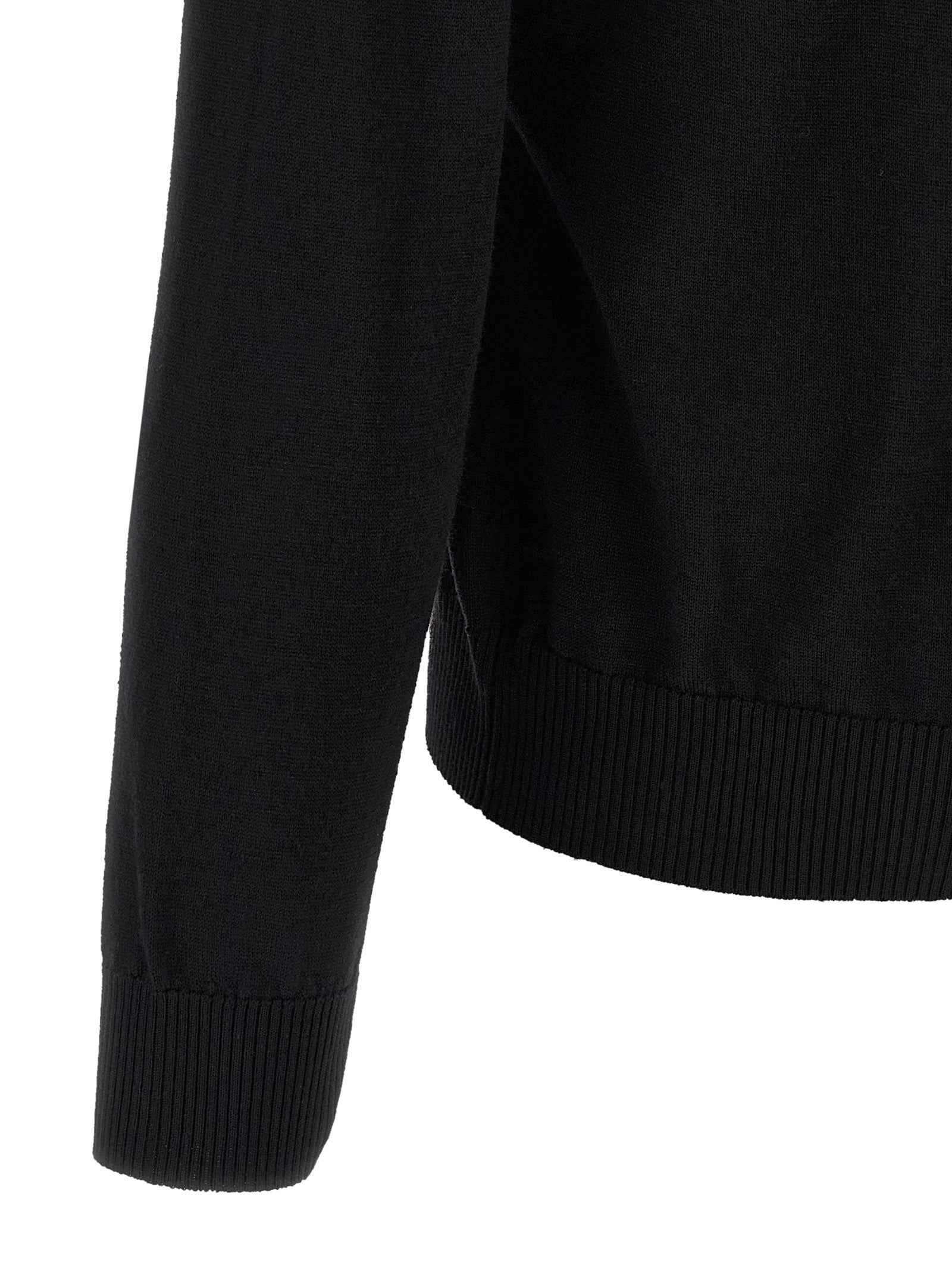Black Virgin Wool Cardigan