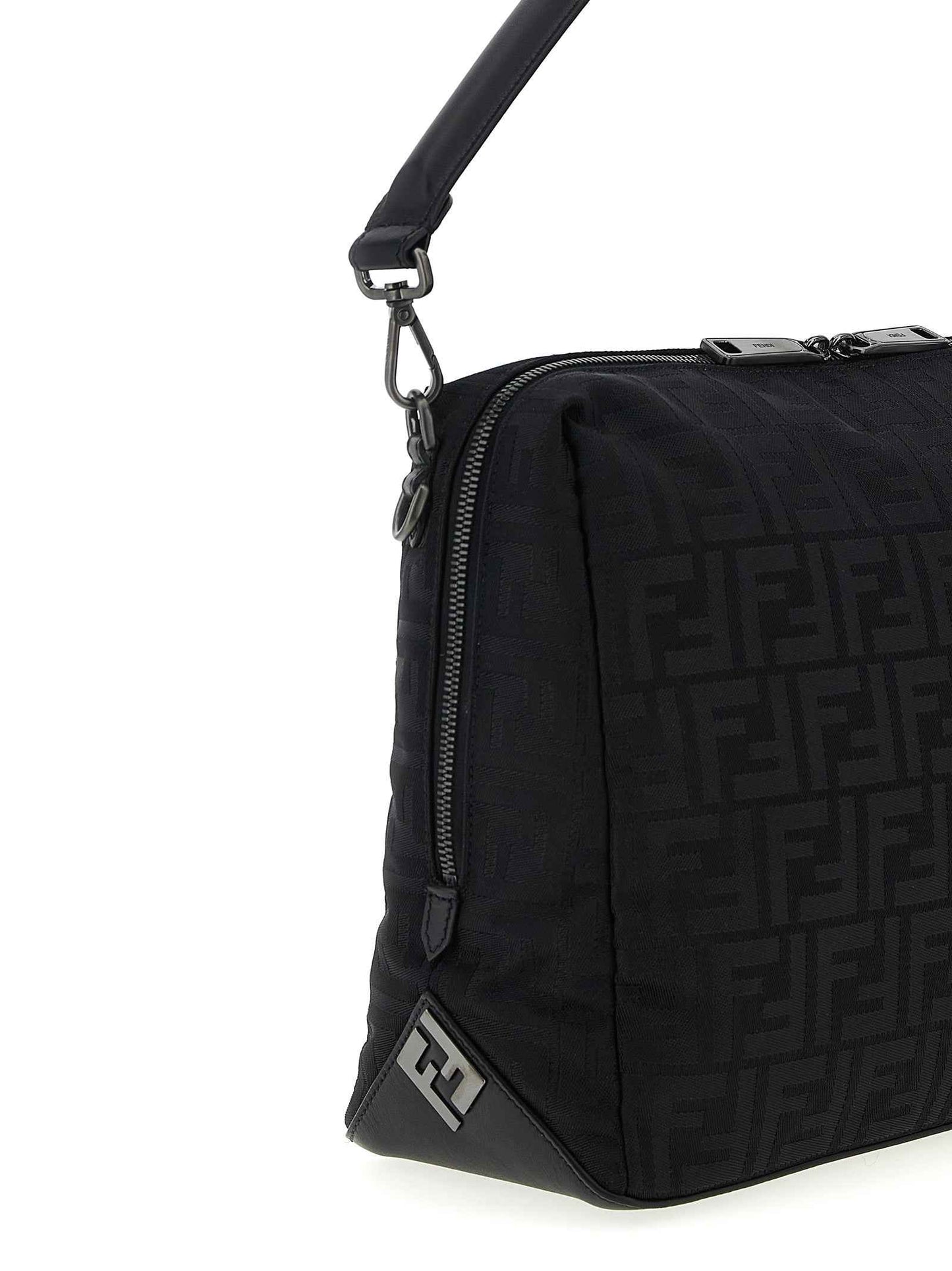 Black Polyamide Shoulder Bag