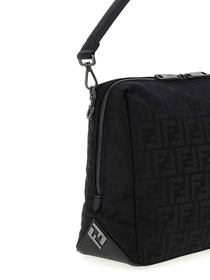 Black Polyamide Shoulder Bag