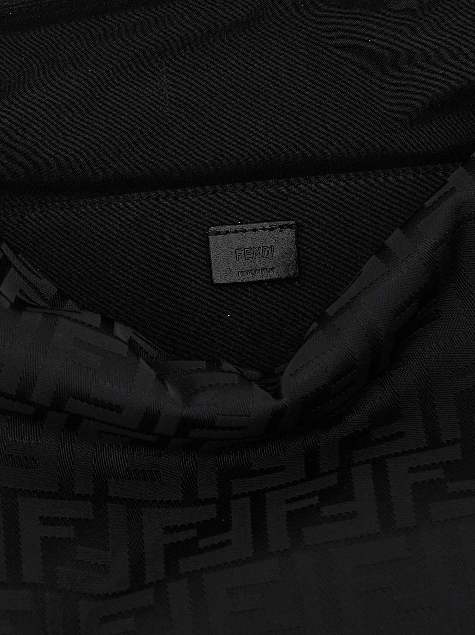 Black Polyamide Shoulder Bag