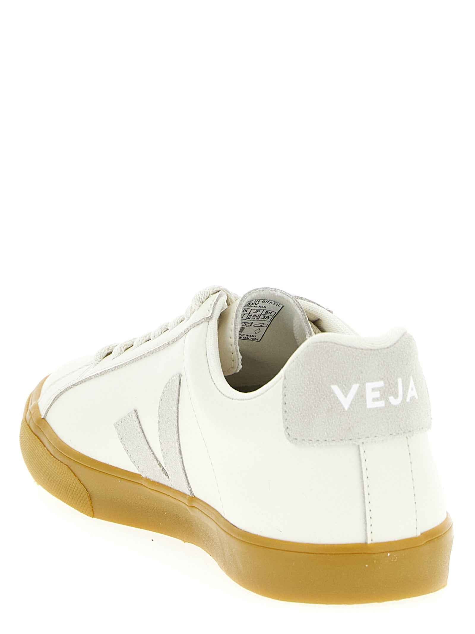 Beige Calfskin Low Top Sneakers