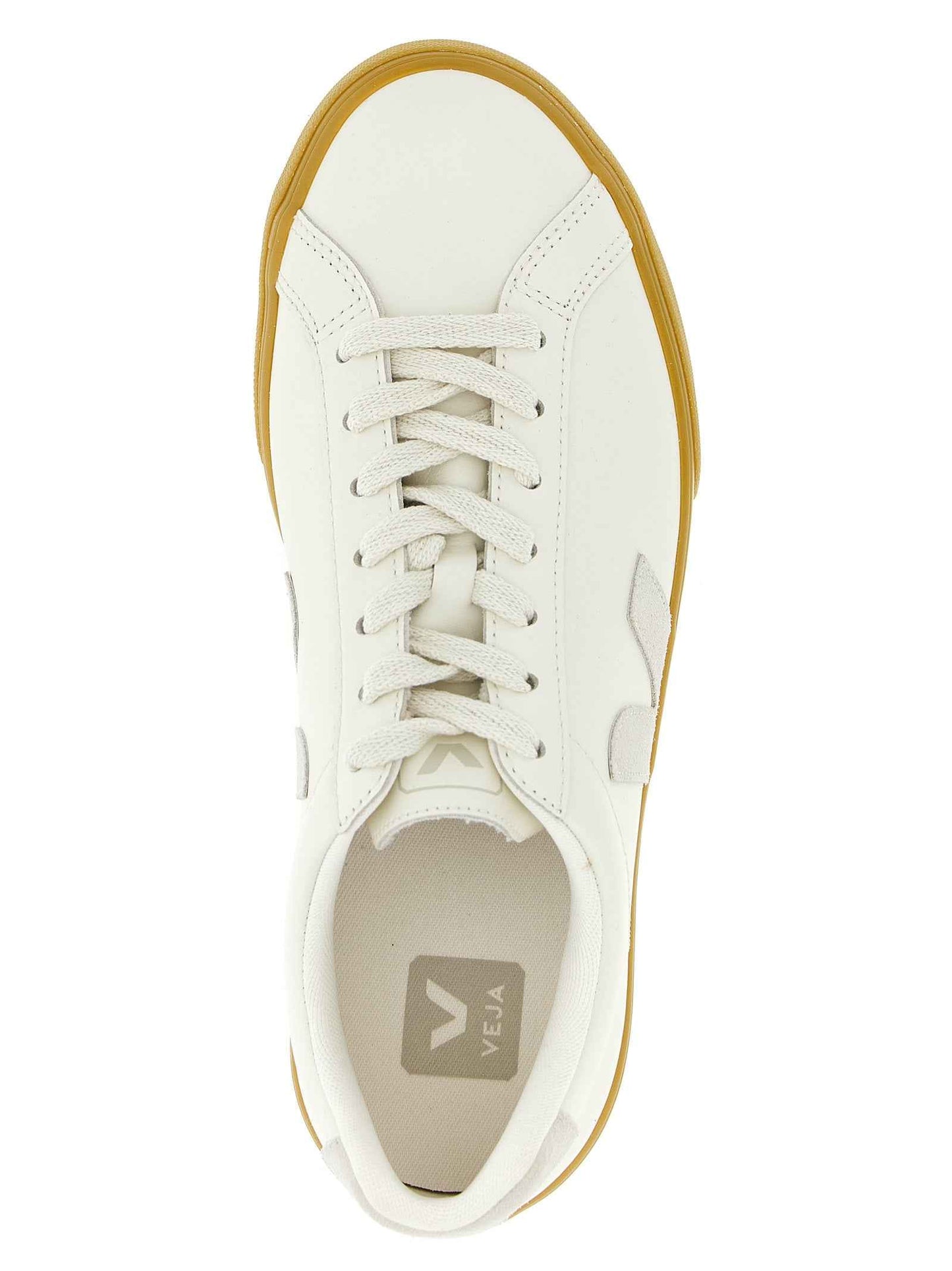 Beige Calfskin Low Top Sneakers