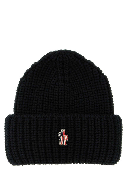 Black Virgin Wool Beanie