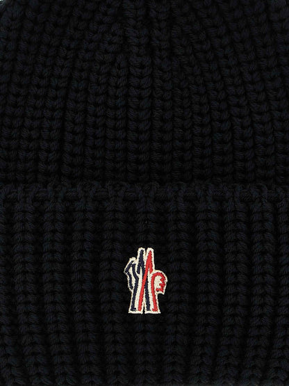 Black Virgin Wool Beanie